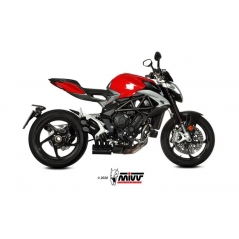 Mivv silencers Mivv Speed Edge Black Stainless Steel Exhaust | V.003.LHB | mivv_V003LHB | euronetbike-net