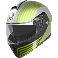 AGV AGV STREETMODULAR E2206 MPLK ISEO MATT WHITE/BLACK/YELLOW FLUO, Size : XS | 2118296001012004 | agv_2118296001-012_XS | euronetbike-net