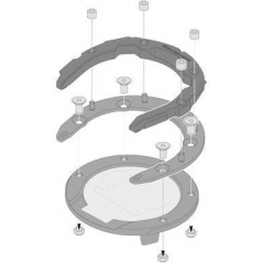 SW-Motech SW-Motech PRO tank ring. Black. BMW models. For tank without screws | TRT.00.787.12700/B | sw_TRT_00_787_12700B | euronetbike-net