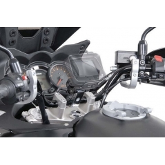 SW-Motech SW-MOTECH GPS mount with handlebar clamp For 1 1/4" (Ø 32 mm) handlebar. Damped. Silver. | GPS.00.308.10301/S | sw_GPS_00_308_10301S | euronetbike-net