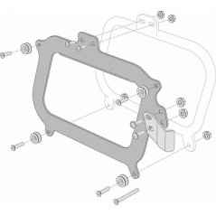 SW-Motech SW Motech Adapter kit for Givi carrier | KFT.00.152.10700/B | sw_KFT_00_152_10700B | euronetbike-net