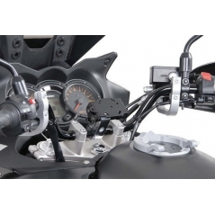 SW-Motech SW-MOTECH GPS mount with handlebar clamp For 1 1/4" (Ø 32 mm) handlebar. Damped. Silver. | GPS.00.308.10301/S | sw_GPS_00_308_10301S | euronetbike-net