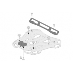 SW-Motech SW Motech Adapter kit for ADVENTURE-RACK | GPT.00.152.35800/B | sw_GPT_00_152_35800B | euronetbike-net