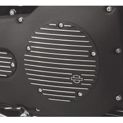 Harley-Davidson Harley-Davidson Black Fin Derby Cover, Wrinkle Black | 25454-01 | hd_25454-01 | euronetbike-net