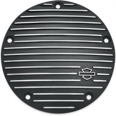 Harley-Davidson Harley-Davidson Black Fin Derby Cover, Wrinkle Black | 25454-01 | hd_25454-01 | euronetbike-net