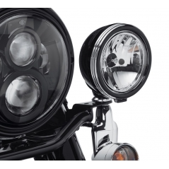 Harley-Davidson Harley-Davidson 4 in. Defiance Auxiliary Lamp Trim Rings, Black Anodized Machine Cut | 61400355 | hd_61400355 | euronetbike-net