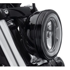 Harley-Davidson Harley-Davidson 5-3/4 in. Defiance Headlamp Trim Ring, Black Anodized | 61400431 | hd_61400431 | euronetbike-net
