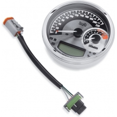 Harley-Davidson Harley-Davidson 5 in. Combination Analog Speedometer/Tachometer Kilometers/hr- Spun Aluminum Dial, Spun Aluminum | 70900071A | hd_70900071A | euronetbike-net