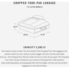 Harley-Davidson Harley-Davidson Color-Matched Chopped Tour-Pak Luggage, Smoky Gray & Black Hole with Graphics | 53000835EML | hd_53000835EML | euronetbike-net