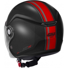 GIVI Parts Givi Jet helmet 12.5 GRAPHIC TOUCH Matte Black/Red, Size 60/L | H125FTHBR60 | givi_H125FTHBR60 | euronetbike-net