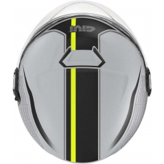 GIVI Parts Givi Jet helmet 12.5 GRAPHIC TOUCH Matte Grey/Yellow, Size 56/S | H125FTHGY56 | givi_H125FTHGY56 | euronetbike-net