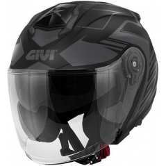GIVI Parts Givi Jet helmet X.25 TRACE Matte Black/Titanium, Size 54/XS | HX25FTCBK54 | givi_HX25FTCBK54 | euronetbike-net