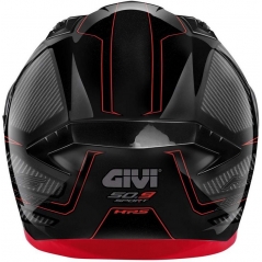 GIVI Parts Givi Full face helmet 50.9 ENIGMA Black/Titanium/Red, Size 61/XL | H509FNGBR61 | givi_H509FNGBR61 | euronetbike-net