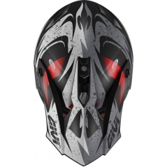 GIVI Parts Givi Off-Road Helmet 60.1 GLOOM Matte Black/Titanium/Red, Size 61/XL | H601FGLBR61 | givi_H601FGLBR61 | euronetbike-net