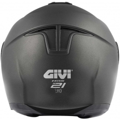 GIVI Parts Givi Flip-up helmet X.21 EVO SOLID COLOR Matte Titanium, Size 54/XS | HX21SG76854 | givi_HX21SG76854 | euronetbike-net