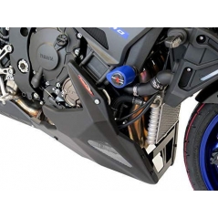 Powerbronze parts Powerbronze Belly Pan, MATT BLACK-SILVER MESH for YAMAHA ,MT-10, 16-19,FZ-10, 16-19 | 320-Y120-670 | pb_320-Y120-670 | euronetbike-net