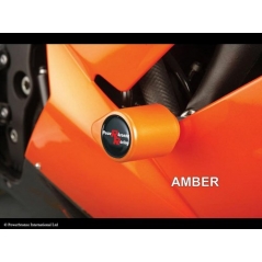 Powerbronze parts Powerbronze Badged Crash Post Set, AMBER for HONDA ,CBR900RR, 92-99 (DRILL FAIRING) | 513-H107-007 | pb_513-H107-007 | euronetbike-net