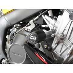 Powerbronze parts Powerbronze Badged Crash Post Set, AMBER for HONDA ,CB650F, 14-18,CBR650F, 14-18 | 513-H124-007 | pb_513-H124-007 | euronetbike-net