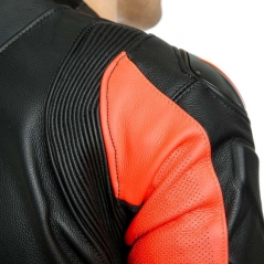 Dainese wear Dainese LAGUNA SECA 5 1PC LEATHER SUIT PERF., Black/Fluo-Red, Size 46 | 201513467628009 | dai_201513467-628_46 | euronetbike-net