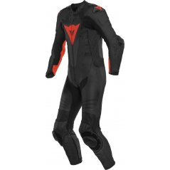 Dainese wear Dainese LAGUNA SECA 5 1PC LEATHER SUIT PERF., Black/Fluo-Red, Size 44 | 201513467628008 | dai_201513467-628_44 | euronetbike-net