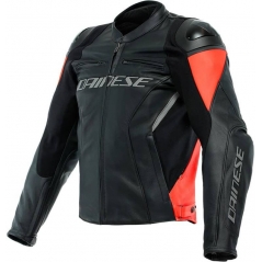 Dainese wear Dainese RACING 4 LEATHER JACKET, BLACK/FLUO-RED | 201533848628008 | dai_201533848-628_44 | euronetbike-net