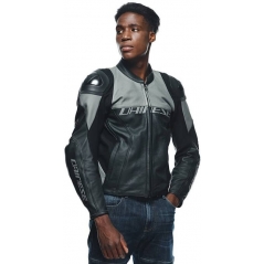 Dainese wear Dainese RACING 4 LEATHER JACKET PERF., BLACK/CHARCOAL-GRAY | 20153384959F008 | dai_201533849-59F_44 | euronetbike-net