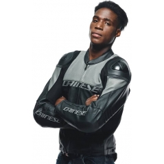 Dainese wear Dainese RACING 4 LEATHER JACKET PERF., BLACK/CHARCOAL-GRAY | 20153384959F008 | dai_201533849-59F_44 | euronetbike-net