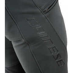 Dainese wear Dainese PONY 3 LEATHER PANTS, BLACK-MATT, Size 48 | 201553711076010 | dai_201553711-076_48 | euronetbike-net