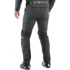 Dainese wear Dainese PONY 3 S/T LEATHER PANTS, BLACK-MATT, Size 26 | 201553716076006 | dai_201553716-076_26 | euronetbike-net