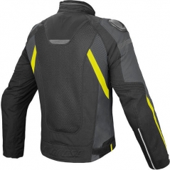 Dainese wear Dainese Jacket SUPER SPEED D-DRY, black/dark-gull-grey/fluo-yellow, Size 52 | 201654579P76012 | dai_201654579-P76_52 | euronetbike-net