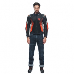 Dainese wear Dainese Super Rider 2 Absoluteshell Jacket Black/Dark-Gull-Gray/Fluo-Red | 201654630-85I | dai_201654630-85I_58 | euronetbike-net