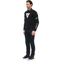 Dainese wear Dainese VELOCE D-DRY JACKET, BLACK/WHITE/LAVA-RED | 201654631A66008 | dai_201654631-A66_44 | euronetbike-net