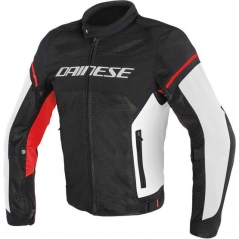 Dainese wear Dainese AIR FRAME D1 TEX JACKET, BLACK/WHITE/RED, Size 48 | 201735196-858_48 | dai_201735196-858_48 | euronetbike-net