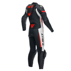 Dainese wear Dainese Grobnik Lady Leather 1Pc Suit Perf. Black/White/Fluo-Red | 202513484-N32 | dai_202513484-N32_48 | euronetbike-net