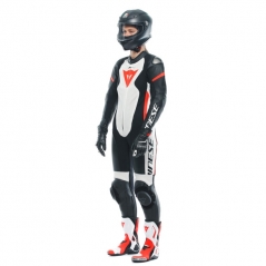 Dainese wear Dainese Grobnik Lady Leather 1Pc Suit Perf. Black/White/Fluo-Red | 202513484-N32 | dai_202513484-N32_48 | euronetbike-net