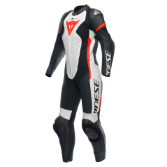 Dainese wear Dainese Grobnik Lady Leather 1Pc Suit Perf. Black/White/Fluo-Red | 202513484-N32 | dai_202513484-N32_42 | euronetbike-net