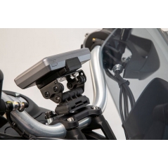 SW-Motech SW-MOTECH GPS mount for handlebar Black. Moto Guzzi V85 TT (19-). | GPS.17.646.10100/B | sw_GPS_17_646_10100B | euronetbike-net