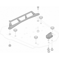 SW-Motech SW Motech Adapter kit for STEEL-RACK | GPT.00.152.20300/B | sw_GPT_00_152_20300B | euronetbike-net