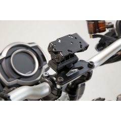 SW-Motech SW-MOTECH GPS mount for handlebar Black. Honda / Suzuki / Triumph models. | GPS.11.646.10202/B | sw_GPS_11_646_10202B | euronetbike-net