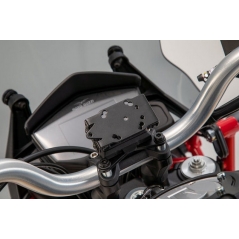 SW-Motech SW-MOTECH GPS mount for handlebar Black. Moto Guzzi V85 TT (19-). | GPS.17.646.10100/B | sw_GPS_17_646_10100B | euronetbike-net
