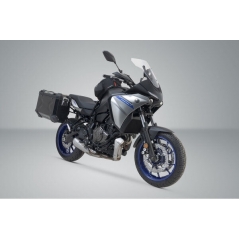 SW-Motech SW Motech TRAX ADV aluminium case system. Black. 37/37 l. Yamaha MT-07 Tracer (16-). | KFT.06.593.70001/B | sw_KFT_06_593_70001B | euronetbike-net