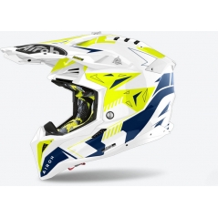 Airoh Airoh OFF-ROAD Helmet AVIATOR 3 SPIN, YELLOW/BLUE GLOSS | AV3SP18 / AI43A1399DSYC | airoh_AV3SP18_XXL | euronetbike-net