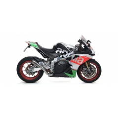 Arrow ARROW APRILIA RSV4 RF '17/18 NICHROM DARK PRO- RACE SILENCER WITH WELDED LINK PIPE FOR ORIGINAL COLLECTORS | 71214PRN | arr_71214PRN | euronetbike-net