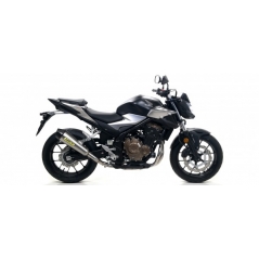 Arrow ARROW HONDA CB 500F '19 HOMOLOGATED X-KONE NICHROM SILENCER WITH CARBON END CAP FOR ARROW LINK PIPE | 71901XKI | arr_71901XKI | euronetbike-net