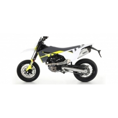 Arrow ARROW HUSQVARNA 701 ENDURO SUPERMOTO '17 HOMOLOGATED TITANIUM RACE TECH SILENCER WITH CARBON END CAP FOR ARROW LINK PIPES | 72623PK | arr_72623PK | euronetbike-net