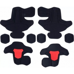 Alpinestars Alpinestars RK-7 PLASMA Frame & Hinge Padding Replacement Set, Black, Red | 6951025-13 | alp_6951025-13-XL | euronetbike-net