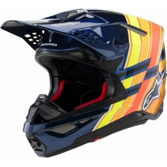 Alpinestars Alpinestars S-M10 TLD 25 Helmet, Blue, Orange, Yellow | 8300325-7156 | alp_8300325-7156-2X | euronetbike-net