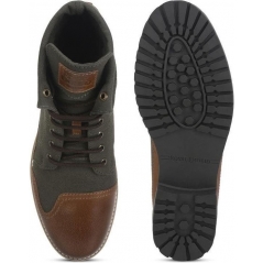 Genuine Apparel ROYAL ENFIELD Royal Enfield Kargil Boots - Olive & Brown | re_RLCSOA220353 | euronetbike-net