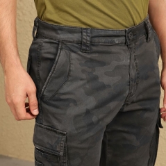 Genuine Apparel ROYAL ENFIELD Safari Cargo - Olive Camo | re_RLATRS231502 | euronetbike-net