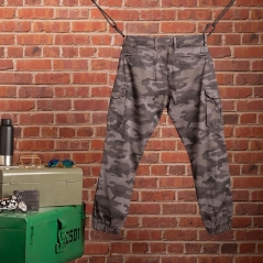 Genuine Apparel ROYAL ENFIELD Royal Enfield Camo Cargo Jogger - Grey | re_RLATRA221490 | euronetbike-net